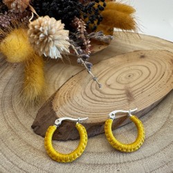 Arracades Acer 20mm Mostassa