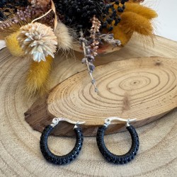 Arracades Acer 20mm Negre