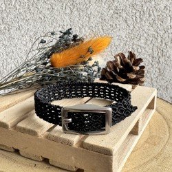Braçalet Rombes Negre