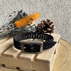 Braçalet Rombes Negre